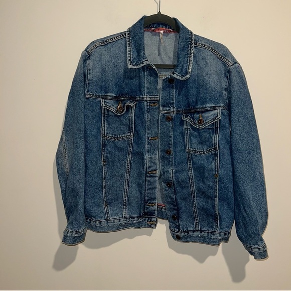 Free People Indigo Blue Ramona Denim Trucker Jacket - Picture 4 of 11